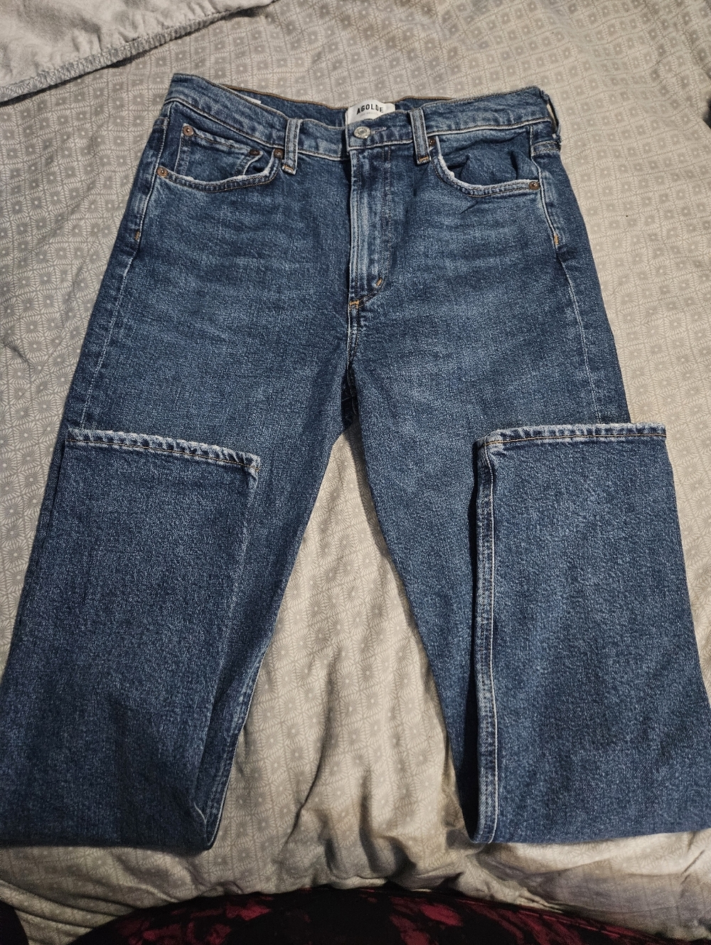 Agolde Merrel Mid-Rise Straight Jeans